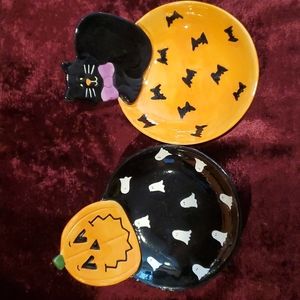 Halloween candy dishes